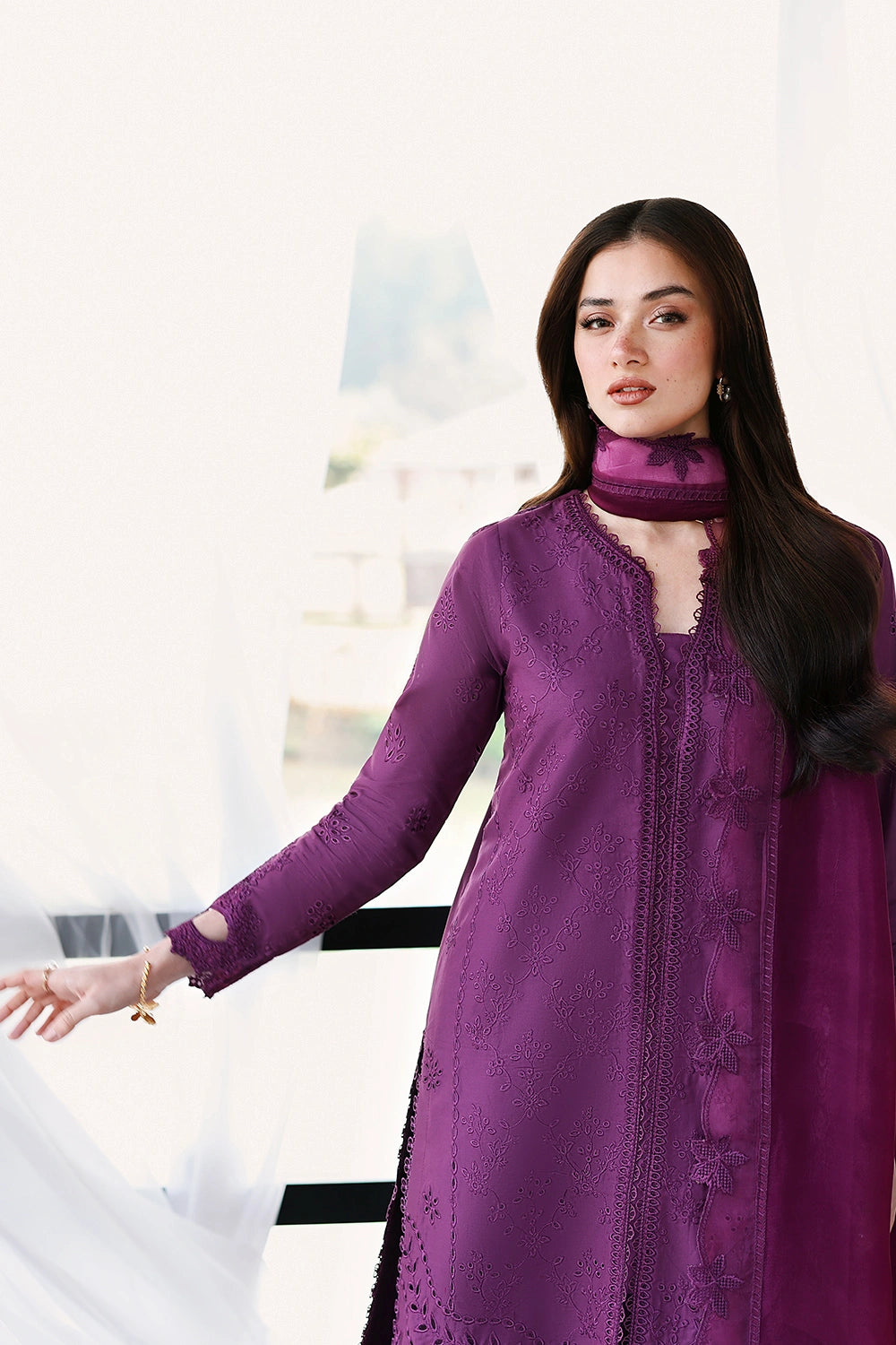 Azure Unstitched Embroidered 3PC Lawn Suit