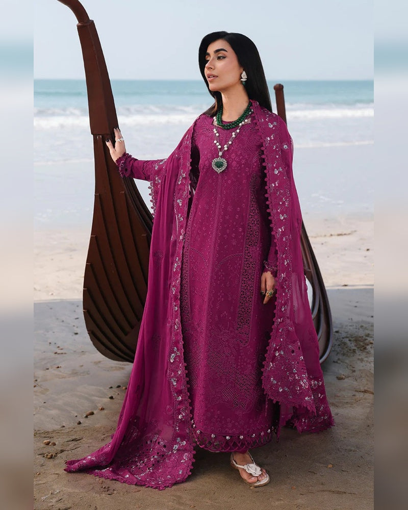 Qalamkar Replica Embroidered Lawn 3PC