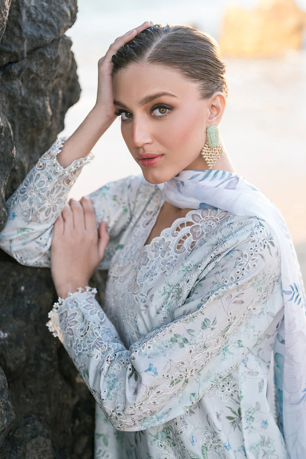 Baroque Luxury Unstitched 3PC Lawn Suit