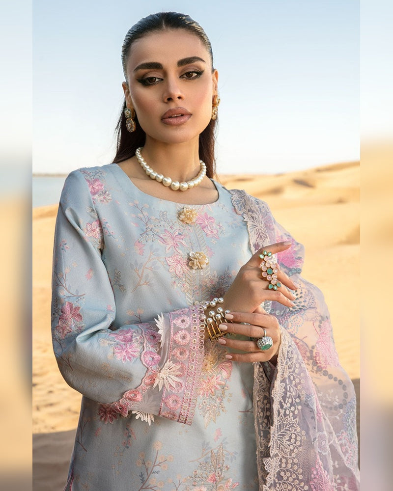 Rangrasiya Replica Heavy Embroidered Lawn 3PC