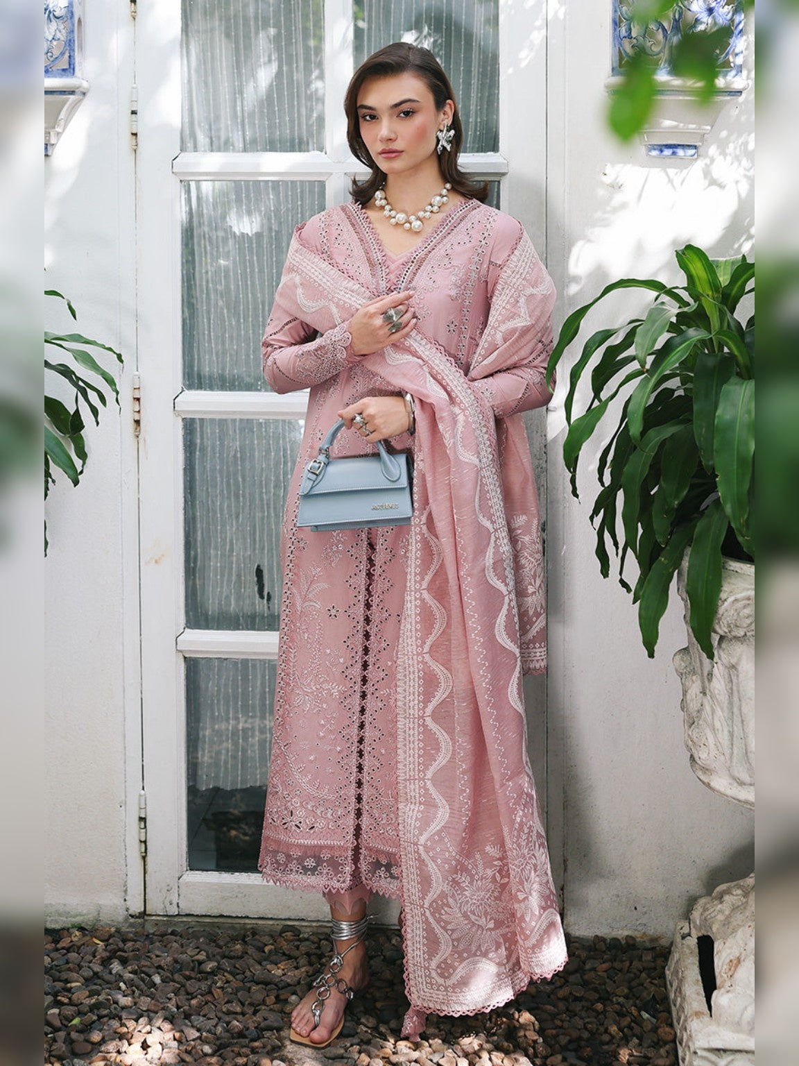 Qalamkar Replica Embroidered Lawn 3PC