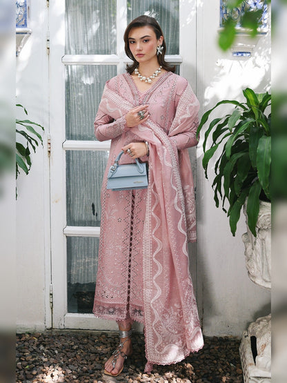 Qalamkar Replica Embroidered Lawn 3PC