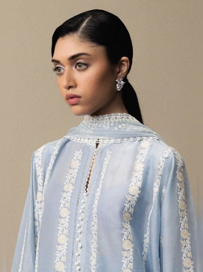 Zara Shahjahan Luxury Lawn Embroidered Unstitched 3PC suit Replica - shailiza