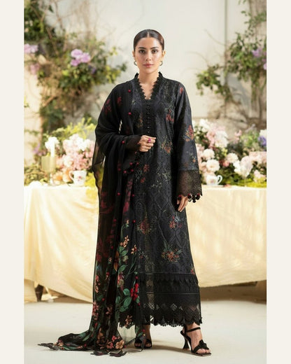 Motif Embroidered Luxury Lawn Unstitched 3PC Suit Replica - shailiza