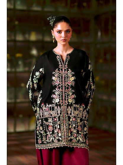 Ethnic Replica Embroidered Rawsilk 3PC