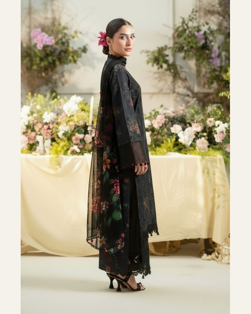 Motif Embroidered Luxury Lawn Unstitched 3PC Suit Replica - shailiza