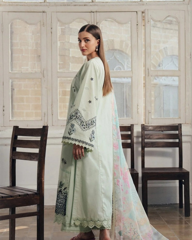 Luxury Lawn Chikankari Embroidered 3PC Replica