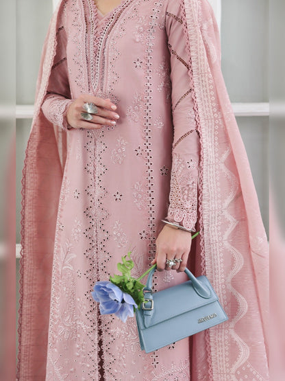 Qalamkar Replica Embroidered Lawn 3PC