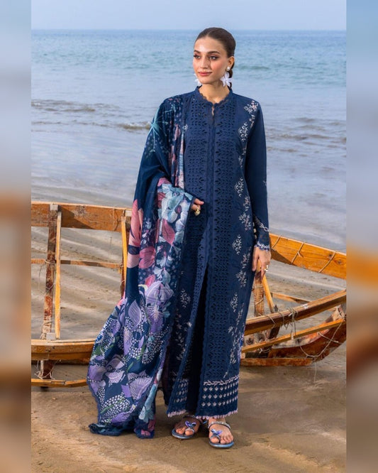 Rangrasiya Replica Heavy Embroidered Lawn 3PC