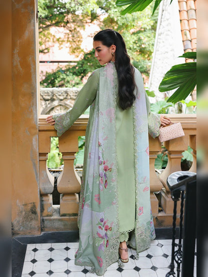 Qalamkar Replica Embroidered Lawn 3PC