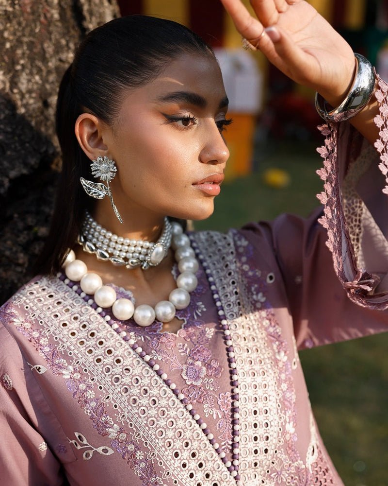 Bin Ilyas Luxury Embroidered Lawn Unstitched 3PC Suit Replica - shailiza