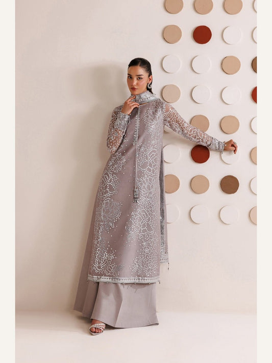 Farasha Replica Embroidered Chiffon 3PC - shailiza