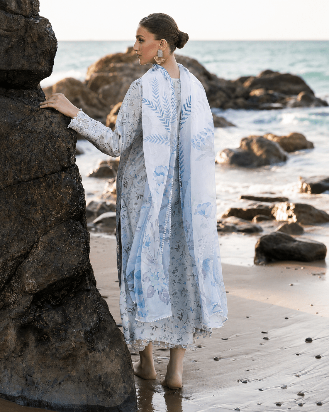 Baroque Luxury Unstitched 3PC Lawn Suit Replica - shailiza