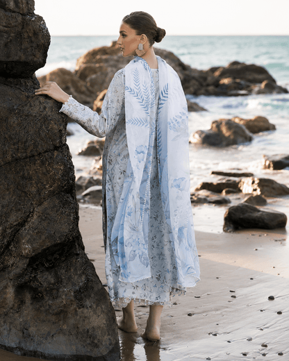 Baroque Luxury Unstitched 3PC Lawn Suit Replica - shailiza