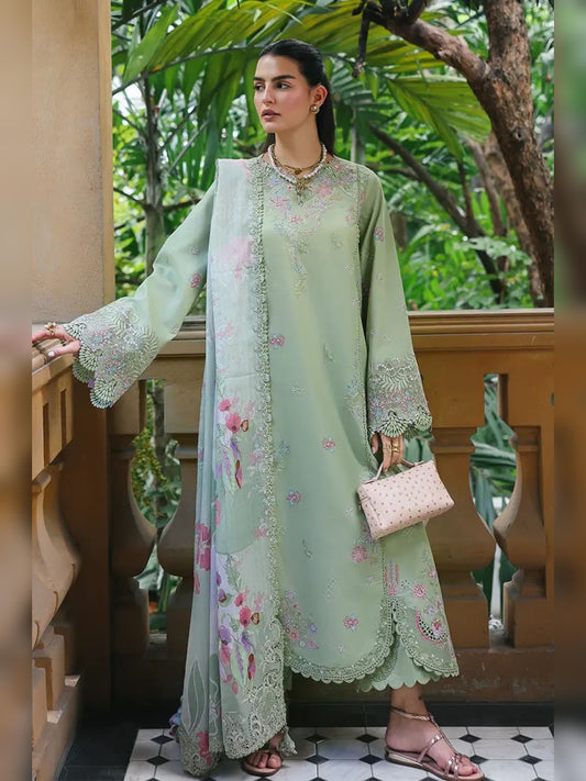 Qalamkar Replica Embroidered Lawn 3PC