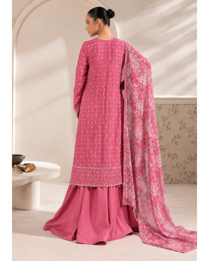 Festive collection sequins chiffon suit back view