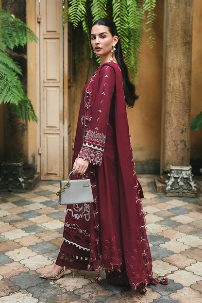 Qalamkar Unstitched Lawn Embroidered 3PC Suit