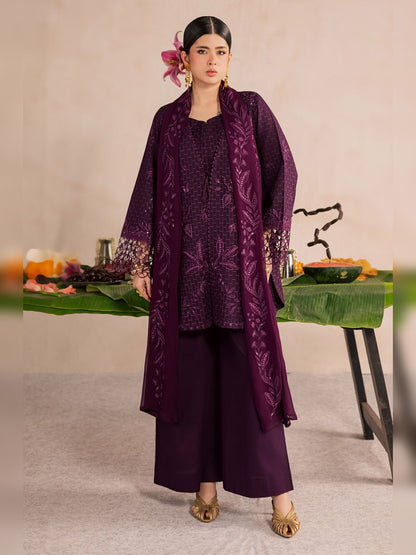 Nureh Replica Embroidered Lawn 3PC
