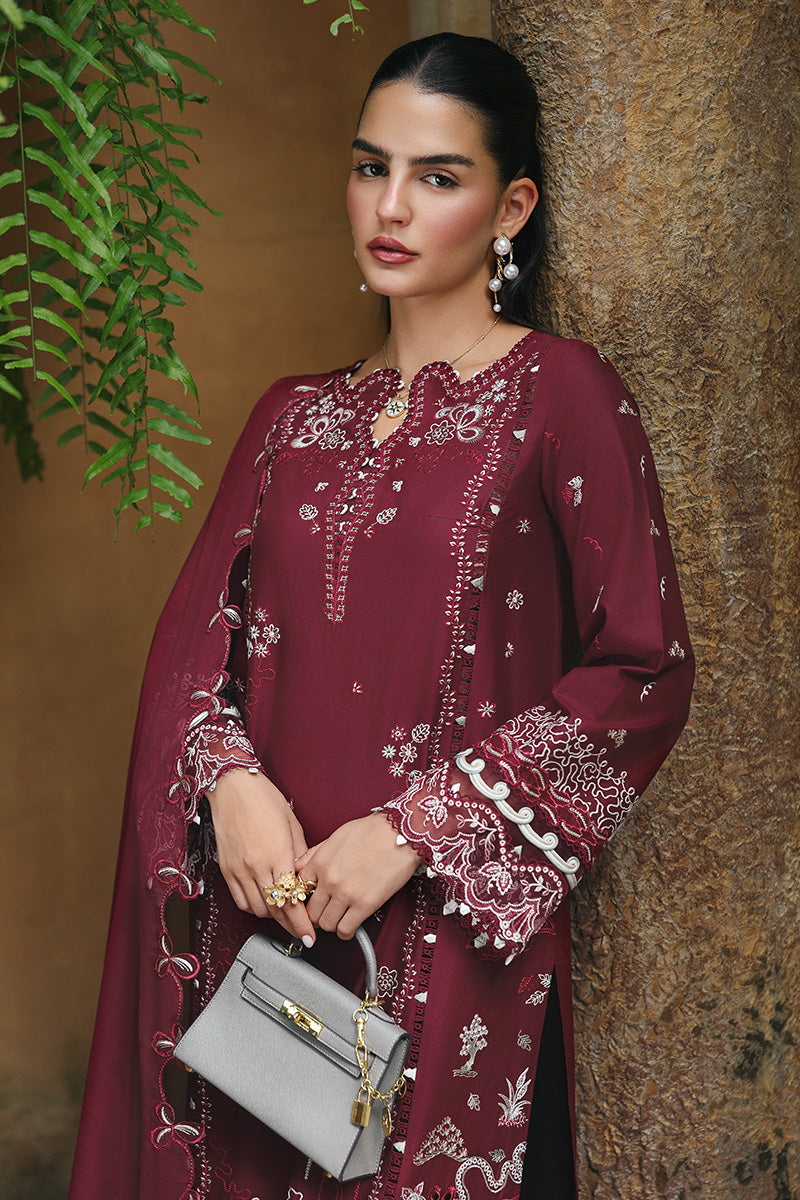 Qalamkar Unstitched Lawn Embroidered 3PC Suit