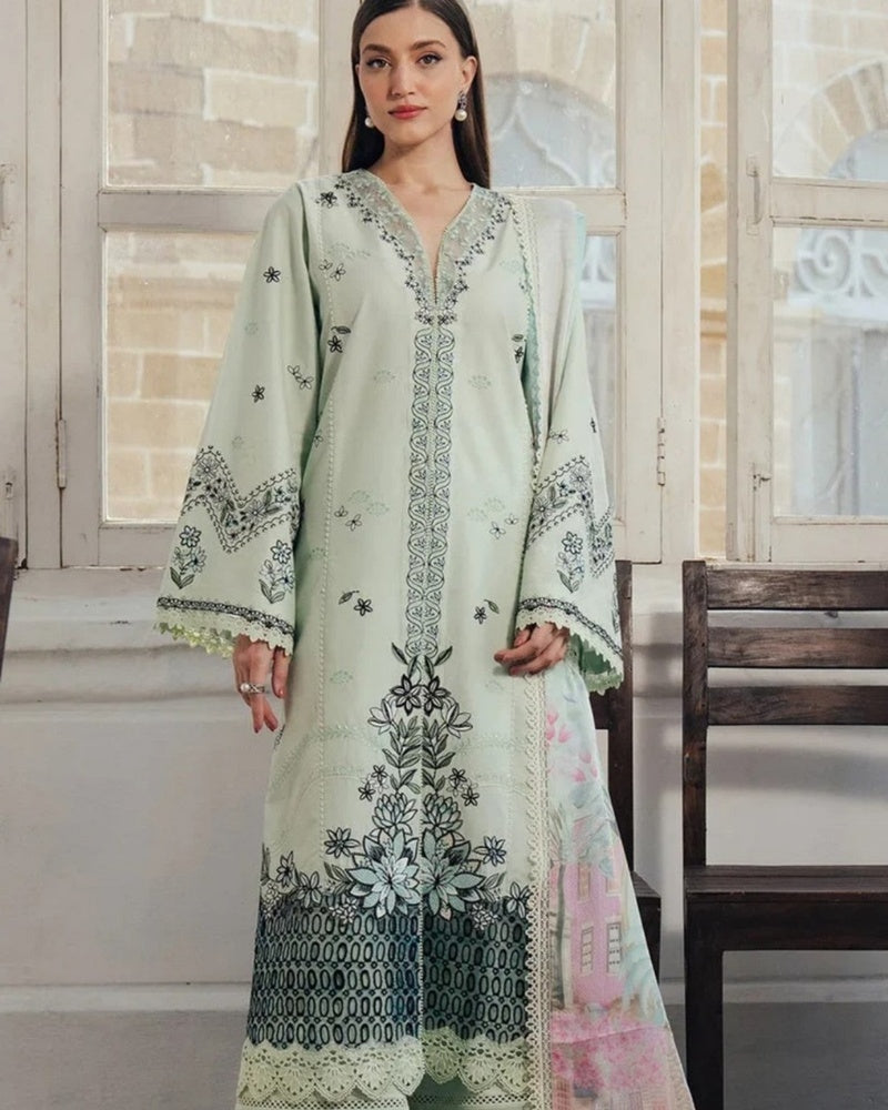 Luxury Lawn Chikankari Embroidered 3PC Replica