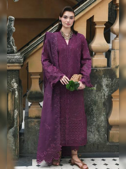 Qalamkar Embroidered Luxury Lawn 3PC Suit Replica