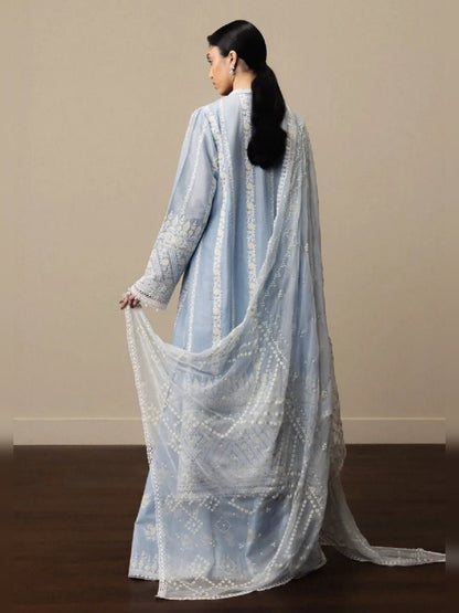 Zara Shahjahan Luxury Lawn Embroidered Unstitched 3PC suit Replica - shailiza