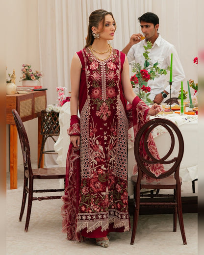 Mahnur Replica Embroidered Lawn 3PC