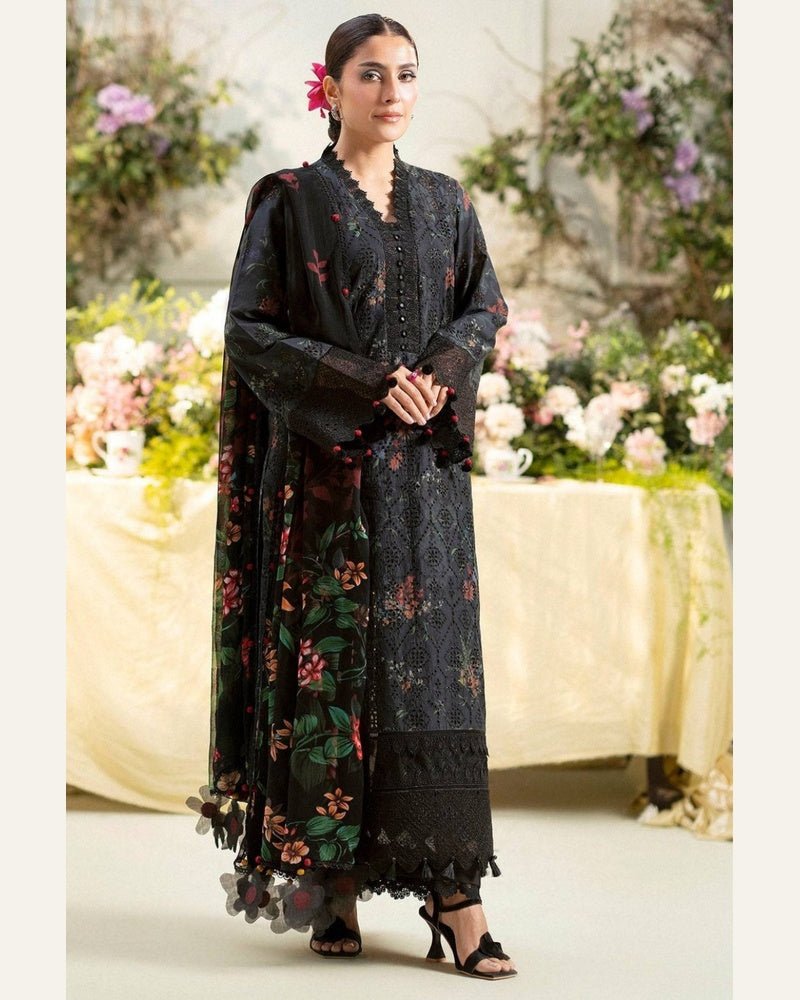 Motif Embroidered Luxury Lawn Unstitched 3PC Suit Replica - shailiza