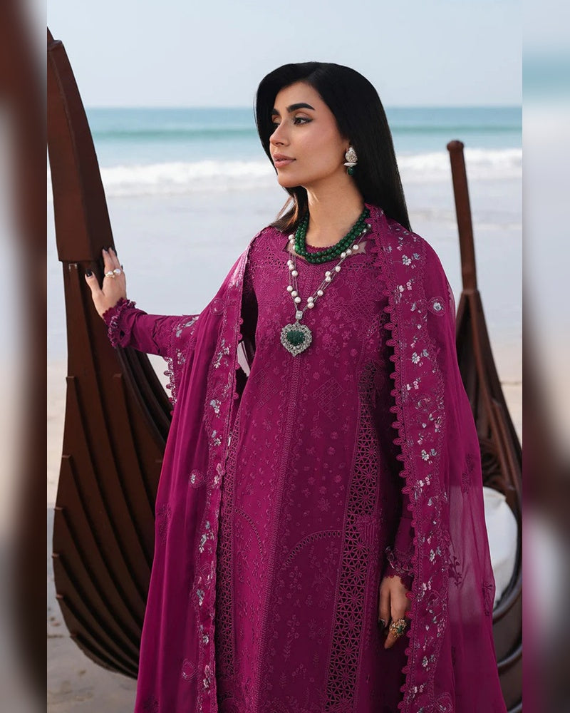 Qalamkar Replica Embroidered Lawn 3PC