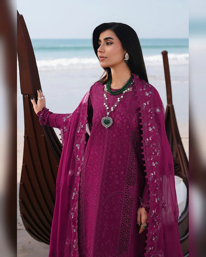 Qalamkar Replica Embroidered Lawn 3PC