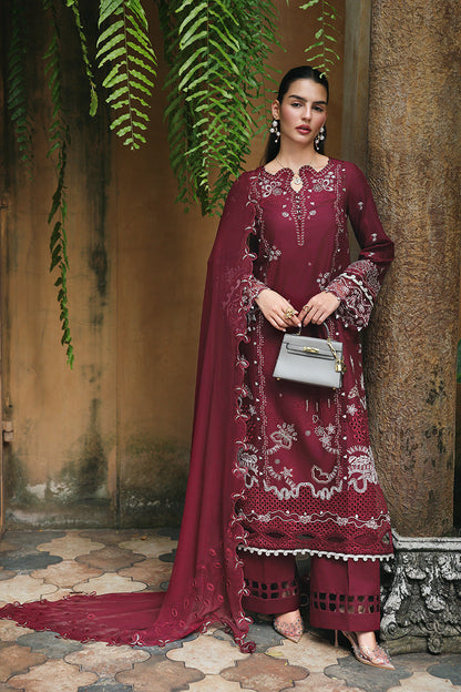 Qalamkar Unstitched Lawn Embroidered 3PC Suit