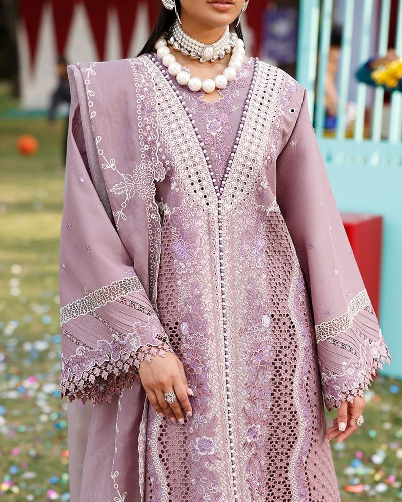 Bin Ilyas Luxury Embroidered Lawn Unstitched 3PC Suit Replica - shailiza