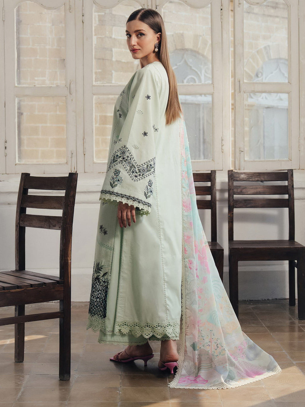 Afrozeh Daybreak Embroidered Lawn Unstitched 3 Piece Suit