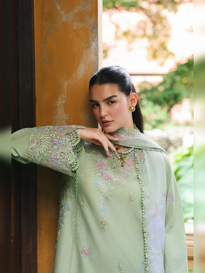 Qalamkar Replica Embroidered Lawn 3PC