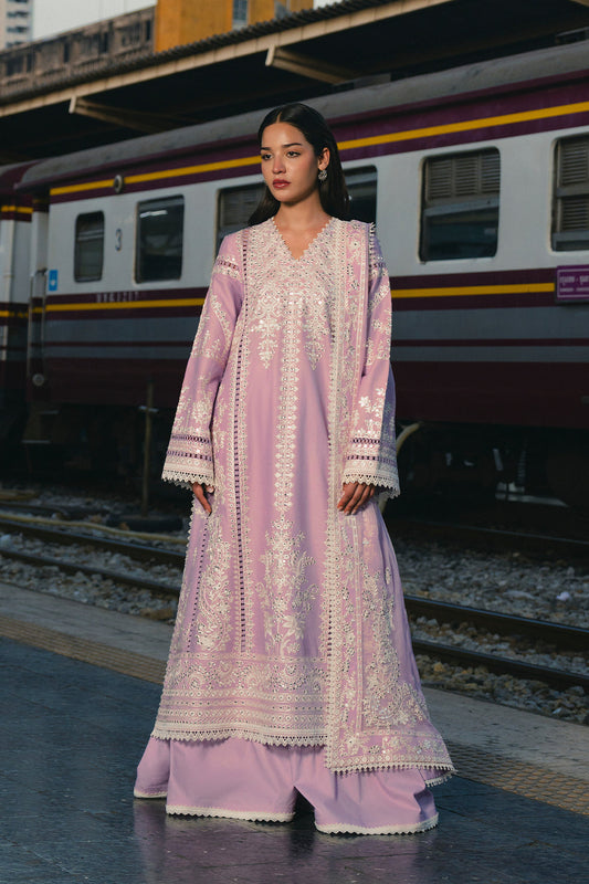 Afrozeh Unstitched 3PC Embroidered Lawn Suit